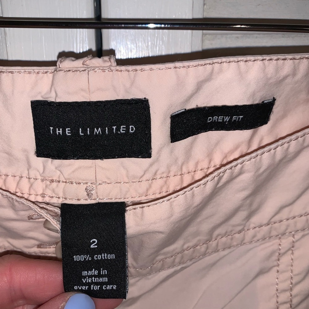 Vintage Y2K Powder Pink capri Cargo Pants by The Limited women’s size 2 - Picture 7 of 7